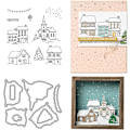 Pikkukuva 1 / 8: 2024 Metalliset Leikkaus- ja Leimaussarjat | läpinäkyvä joululeima DIY:lle, syntymäpäiville, scrapbookingille ja käsitöille | leimausmallit uutuudet 2024 (setti 2) Set 2