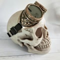 Miniatyrbild 4 av 6: Glasögon i vintage steampunk-stil, gotisk stil, svetsar-punk-glasögon, antika mässing Antique brass