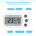 Miniatyrbillede 2 af 7: Digital Frysertermometer - Vandafvisende med Max/Min Display, Krog (Hvid)