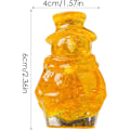 Miniatyrbillede 5 af 8: Krystal Snemand Figurer - 3D Julekollektion Miniature, Gul Additive color yellow