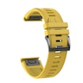 Pikkukuva 1 / 7: 22 mm 26 mm silikonrem för Garmin Fenix ​​7X 7 Pro Solar/6X 6 Sapphire 5 5X Plus 3 3HR/Epix QuickFit WatchBand 1:1 Officiellt band style2 Gul style2 Yellow QuickFit 22mm