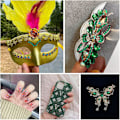 Miniatyrbillede 4 af 4: 14400 stk Grønne Flade Rhinestones til DIY Håndværk, Smaragd, SS10, 2,7-2,9 mm Emerald SS10/14400pcs