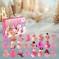 Miniatyrbillede 6 af 8: 2024 Nedtælling Jule Gummiande Adventskalender, 24-Dages Badelegetøjs Sæt c
