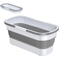 Pikkukuva 1 / 6: Monitoiminen taittuva moppi ja säilytysastia (56x26x21cm, harmaa) Gray flat mop cleaning bucket