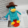 Pikkukuva 5 / 5: Perry The Platypus Plyschdocka, Cut Duck Plysch Mjukdocka Plyschleksaker Barn Och Vuxna Soffdekoration i sovrummet, Perry The Platypus Plyschleksak