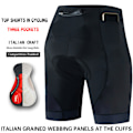 Miniatyrbilde 1 av 5: Sykkelshorts, sykkelshorts med tre lommer, herre sommervei fjell b svart black S