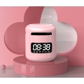 Miniatyrbild 1 av 5: Trådlös Bluetooth-klockhögtalare, Mini bärbar utomhus väckarklocka högtalare (rosa)