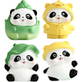 Miniatyrbillede 1 af 7: Panda figurer | Tegnede harts panda skulpturer | Kreative miniature til boligindretning Alla