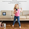 Pikkukuva 2 / 10: Lasten Mini Karaoke-laite BT 5.3 LED-valoefektit Langaton Bluetooth-kaiutin 2 mikrofonilla Juhliin