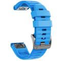 Pikkukuva 1 / 7: 22 mm 26 mm silikonrem för Garmin Fenix ​​7X 7 Pro Solar/6X 6 Sapphire 5 5X Plus 3 3HR/Epix QuickFit WatchBand 1:1 Officiellt band style1 Sky blue style1 Sky blue QuickFit 26mm