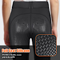 Miniatyrbillede 3 af 7: Dameridbukser, Højtaljede Silikonbund Leggings med Lommer black M