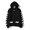 Miniatyrbillede 4 af 4: Stribet hættetrøje Retro Arrows Off-White hættetrøje jakke Sort 2XL