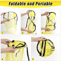 Miniatyrbillede 2 af 4: Fodboldtræningsnet - Træningsredskab til baghaven - Bærbare fodboldnet - Fodboldnet - Bærbart fodboldmål - Net til ungdomstræning 45*60cm yellow