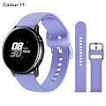 Miniatyrbillede 1 af 7: 20 mm 22 mm silikonearmbånd til Samsung Galaxy Watch Active 2 Watch 3 4 5 6 45 mm 42 mm 47 mm Gear S3 Rem til Amazfit bip Color 11 22mm