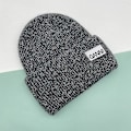 Miniatyrbild 1 av 4: Stickad Herr Dam Ganni Vinter Varm Cap Manschettstickad Stretch Beanie Hatt Dark gray