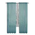 Miniatyrbilde 1 av 7: Transparent Fönster Gauze Solid Färg Bröllop Glas Gauze Hushållsprodukter Lätt Lyx Style Lätt Att Installera Gardiner A6