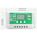 Miniatyrbillede 4 af 10: Solpanelskontrolnummer 30A 12V/24V Solarladdningsregulator med USB DE