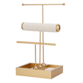 Miniatyrbillede 1 af 5: T-formet smykkestativ ring opbevaringsboks display stativ