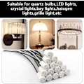 Miniatyrbild 4 av 5: 25 st G4-lamphållare i keramik med 30 cm Teflon-kabel G4-lamphållare för kvartshalogenlampor Glödlampor LED-lampor