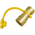 Miniatyrbilde 3 av 8: Propan hurtigkoblinger Messing 3/8 tommer naturgass grill slange Plug Set Connector Verktøy Forbruksvarer og tilbehør (gull)(1 stk)