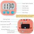 Miniatyrbilde 2 av 4: 2-pakks klasseromtimer for barn - Digital timer - Rosa Pink White 1