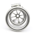 Miniatyrbillede 4 af 5: Rustfrit stål Metal Hane Kyskhedsbure Enhed Begrænsning 50mm SQBB