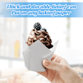 Miniatyrbilde 4 av 7: 200 stk tulipanformede muffinsformer for baking, muffinsformer i tulipanform, muffinsformer