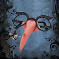 Miniatyrbild 3 av 5: Halloween häxnäsa häxglasögon cospaly maskeradfest dre A2