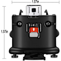 Miniatyrbild 2 av 5: 2 st Motion Plus Adapter Sensor för Wii Remote, Motion Plus Adapter Accelerator Ersättning för Wii Motion Plus Adapter Black