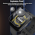 Miniatyrbillede 5 af 7: Fuld Kurvet Skærmbeskyttelse til Amazfit Bip 3/3 Pro/5 Smart Watch Tilbehør Klar Blød Beskyttende Film Ikke Hærdet Glas Til Amazfit Bip 5 2PCS