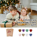Miniatyrbillede 3 af 7: Valentinsdag Gaver til Børn, 24 stk. Hjerteformede Krystal Byttekort (24 stk) 24 pcs