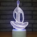 Miniatyrbillede 3 af 10: 3D optisk illusionsnattlampa legetøj, fjernbetjening, dæmpbar