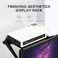Miniatyrbilde 5 av 10: TV-topphylle Monitor Toppstativ Justerbar TV Datamaskin Monitor Oppbevaringshylle Svart Black Small