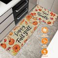 Miniatyrbillede 4 af 8: Recitem Vaskbare Efterårs Køkkenmåtter, Skridsikker \"Happy Fall Y'all\" Løbermåtte Sæt, 2 Dele til Køkken & Stue (Stil 1) Style 1