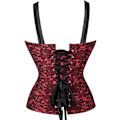 Pikkukuva 3 / 5: Naisten korsetit Overbust Bustier Top Goottilainen exy houlder Punainen 2928 S Red 2928 S