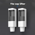 Miniatyrbild 3 av 8: Engångskopp dispenser väggmontering dragtyp papper kopp hållare arrangör maskin vit engångskopphållare maskin Vit