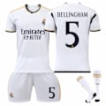 Miniatyrbilde 1 av 6: Bellingham 5 Real Madrid drakt 2023-24, nyeste sesongens fotballdrakter for voksne og barn Kids 26(140-150cm)