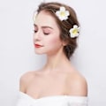 Miniatyrbilde 3 av 4: 3 stk. Hawaii-inspirerte Plumeria-hårklipp for strandfest (Hvit) 1#P White