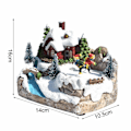 Miniatyrbild 4 av 5: LED Julby, Julscenhus med LED-ljus
