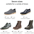 Miniatyrbillede 1 af 4: Voksbehandlede Runde Snørebånd 3/32\", Tynde Dress Snørebånd til Mænd/Kvinder, Sort/Mørkebrun, 30\" Black Dark Brown Dark Gray 30"-3 Pairs
