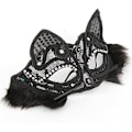 Miniatyrbillede 2 af 3: 2 stk. Maskerade Festforestillinger Spids Kattemaske