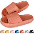 Miniatyrbillede 1 af 6: Kvindernes Tykke Platform Cloud Slippers Orange orange 40-41