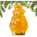 Miniatyrbillede 8 af 8: Krystal Snemand Figurer - 3D Julekollektion Miniature, Gul Additive color yellow