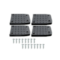 Pikkukuva 1 / 5: Stiltsulor Anti-pads gipsille, 4 kpl stylt-pohjallisten korvaussarja, ei jalkapeite, rakennus T [DB] Musta Black