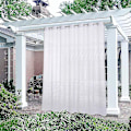 Miniatyrbilde 4 av 5: 2 stk. Utendørsgardiner for Patio Avtakbare for Enkel Vanntett Transparent Gardin for Veranda Hage Lysthus