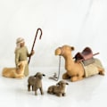 Miniatyrbilde 4 av 5: Willow Tree Håndmalte Skulpturer Figurer Krubbsett Hyrde