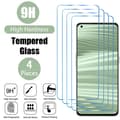 4-pack härdat glas kompatibelt med Realme 8 skärmskydd