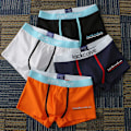 Pikkukuva 2 / 7: Miesten alushousut Puuvilla Herrundervaatteet Boxerit Painettu boxer Mukavat shortsit Herrundervaatteet L-3XL 3kpl Musta XXL 75-85KG