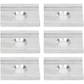 Miniatyrbillede 1 af 7: 3 Waters Kajak Adapter, 6 ST Aluminium Kajak Adapter Anodiserad Tight Connection Track Adapter Plattor med O-ring för FeelFree