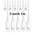 5-pack - Laddsladd Lightning iPhone - Laddare_max